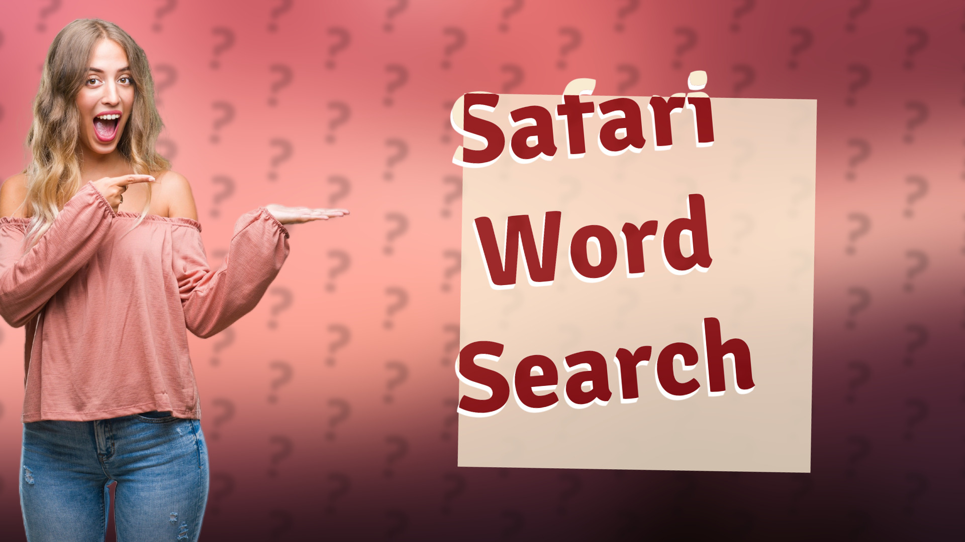 Safari Word Search