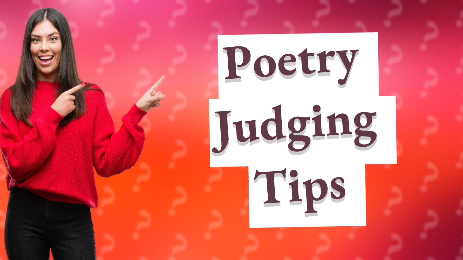 Poetry Judging Tips