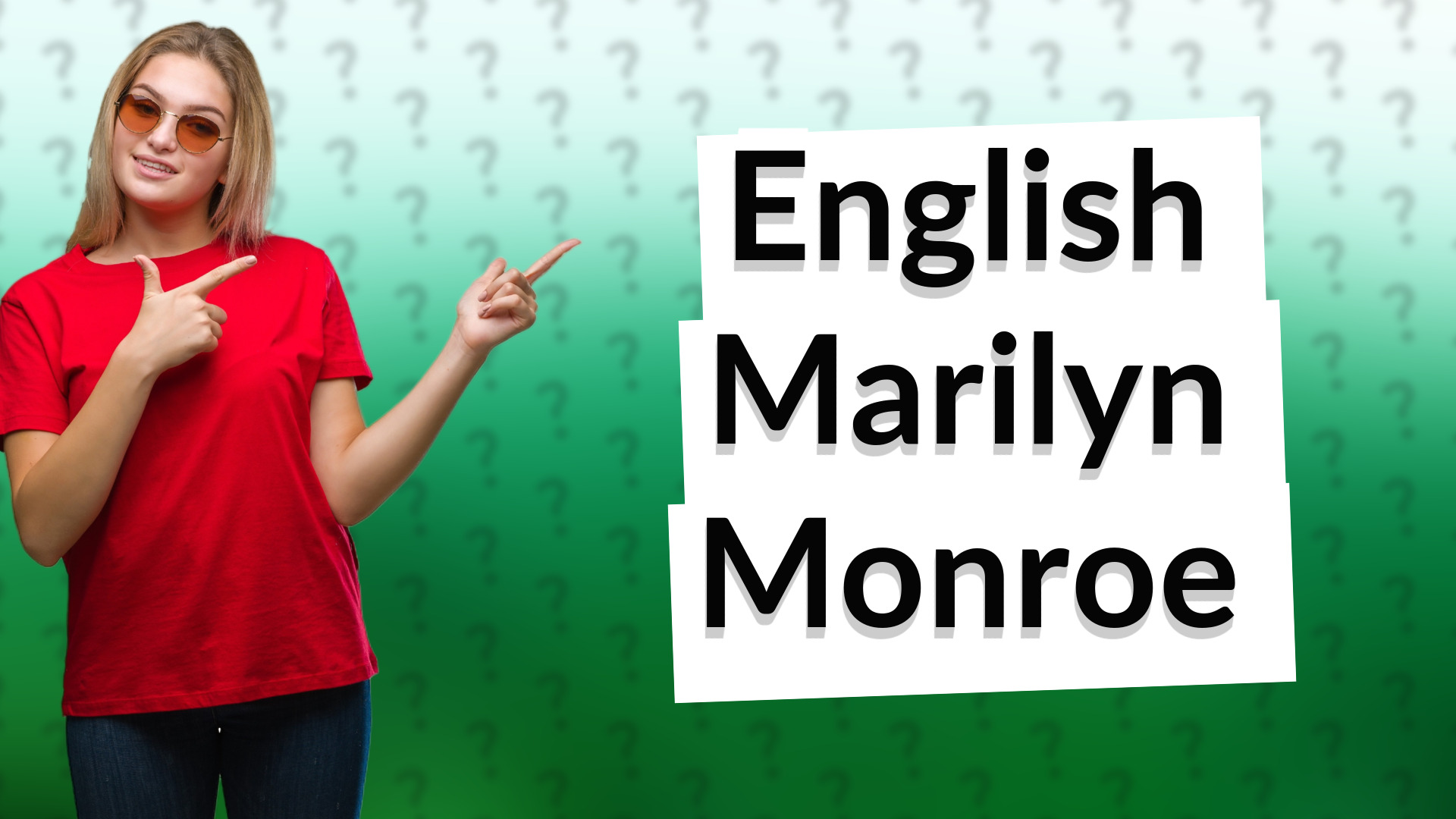 English Marilyn Monroe