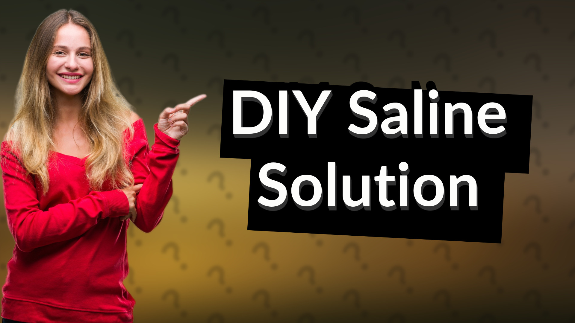 DIY Saline Solution