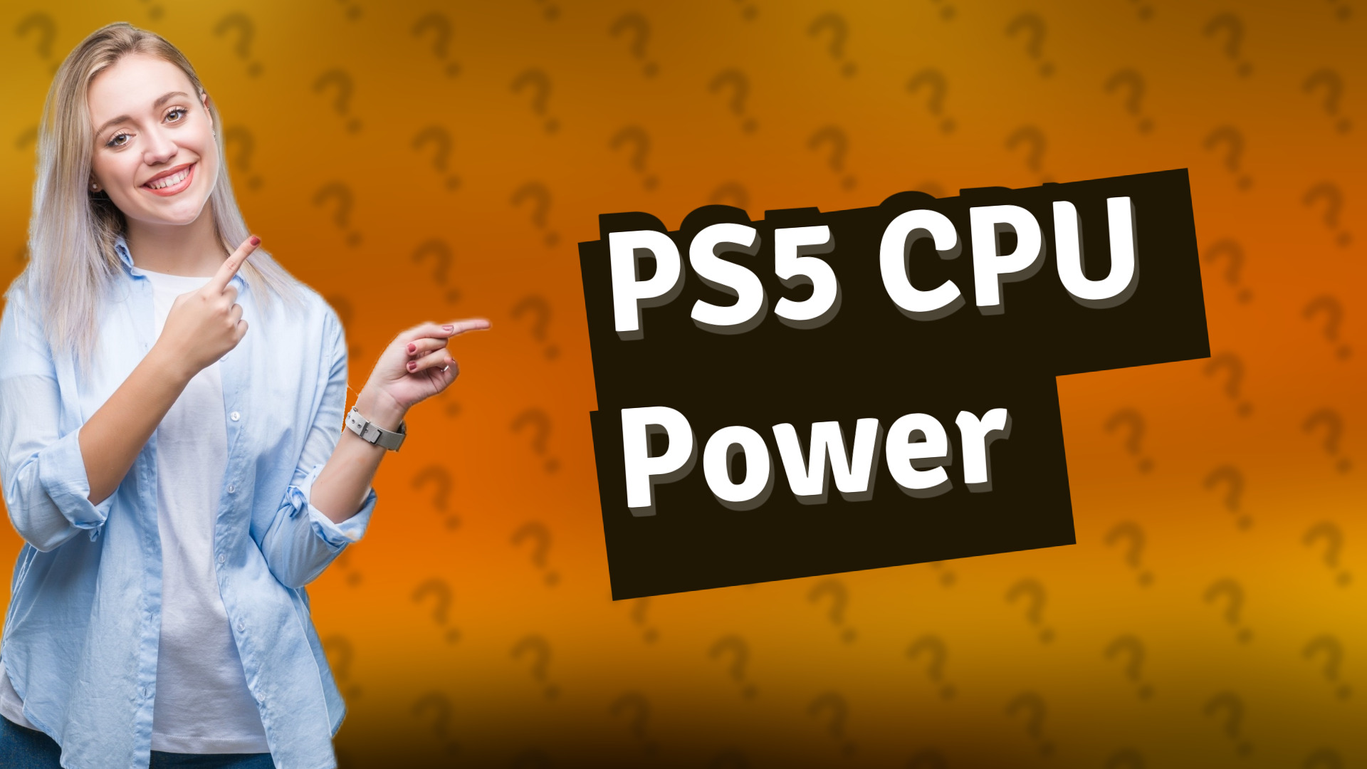 PS5 CPU Power