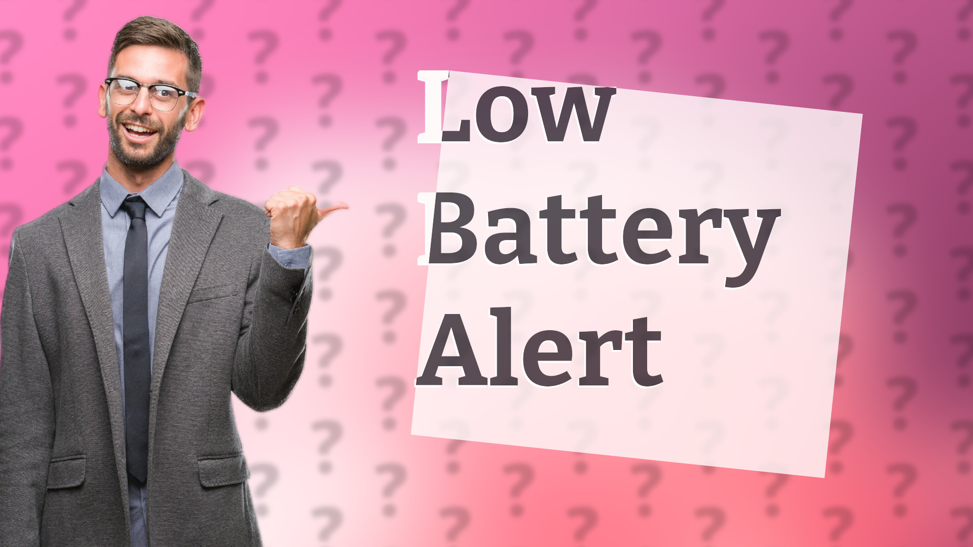 Low Battery Alert