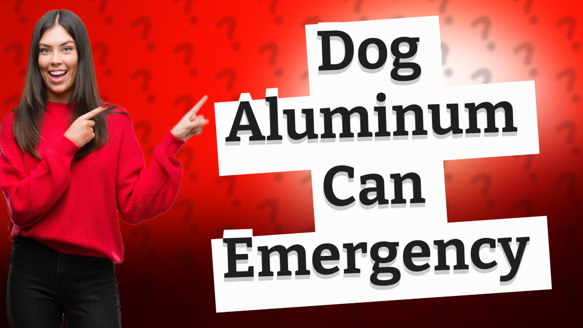 Dog Aluminum Can Emergency