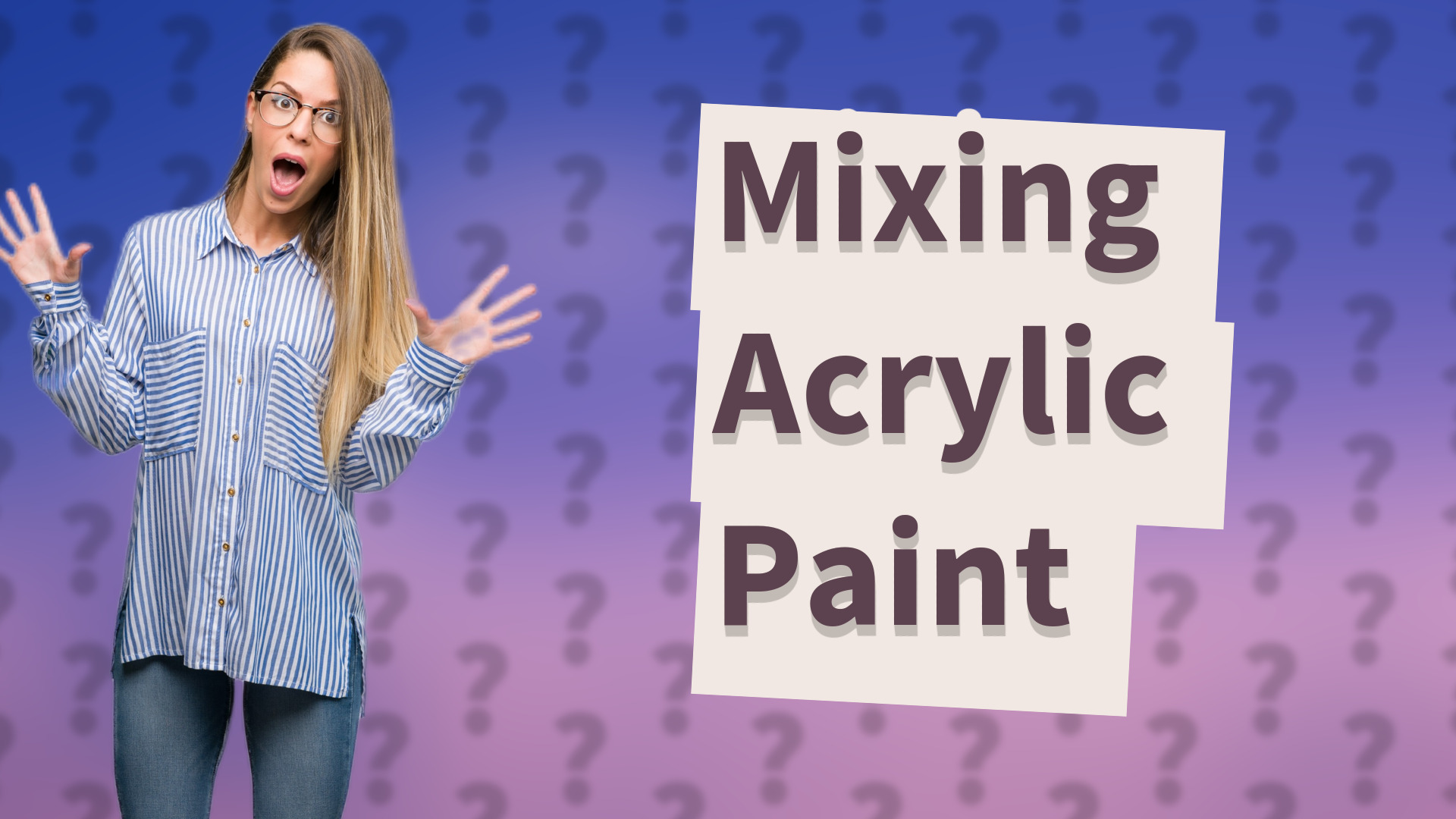 Mixing Acrylic Paint