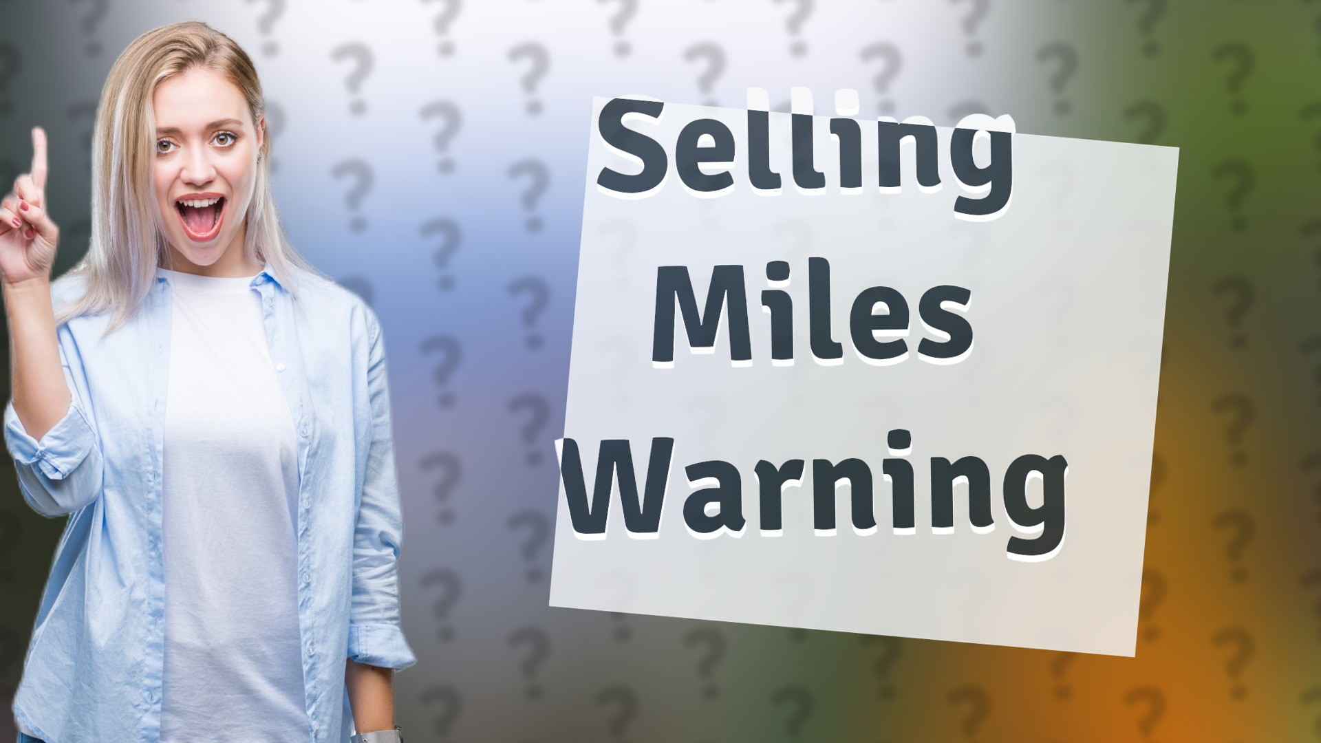 Selling Miles Warning