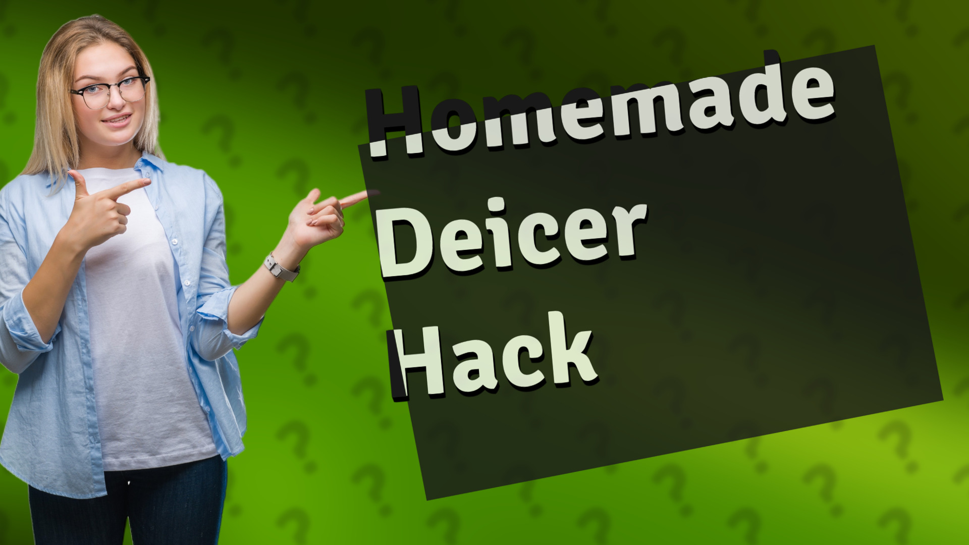 Homemade Deicer Hack