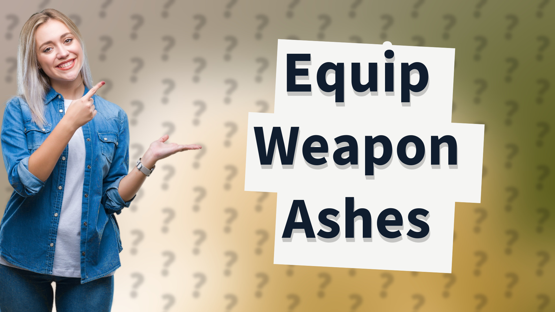 Equip Weapon Ashes