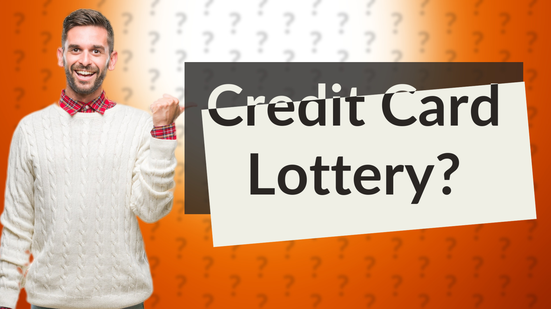 Credit Card Lottery?