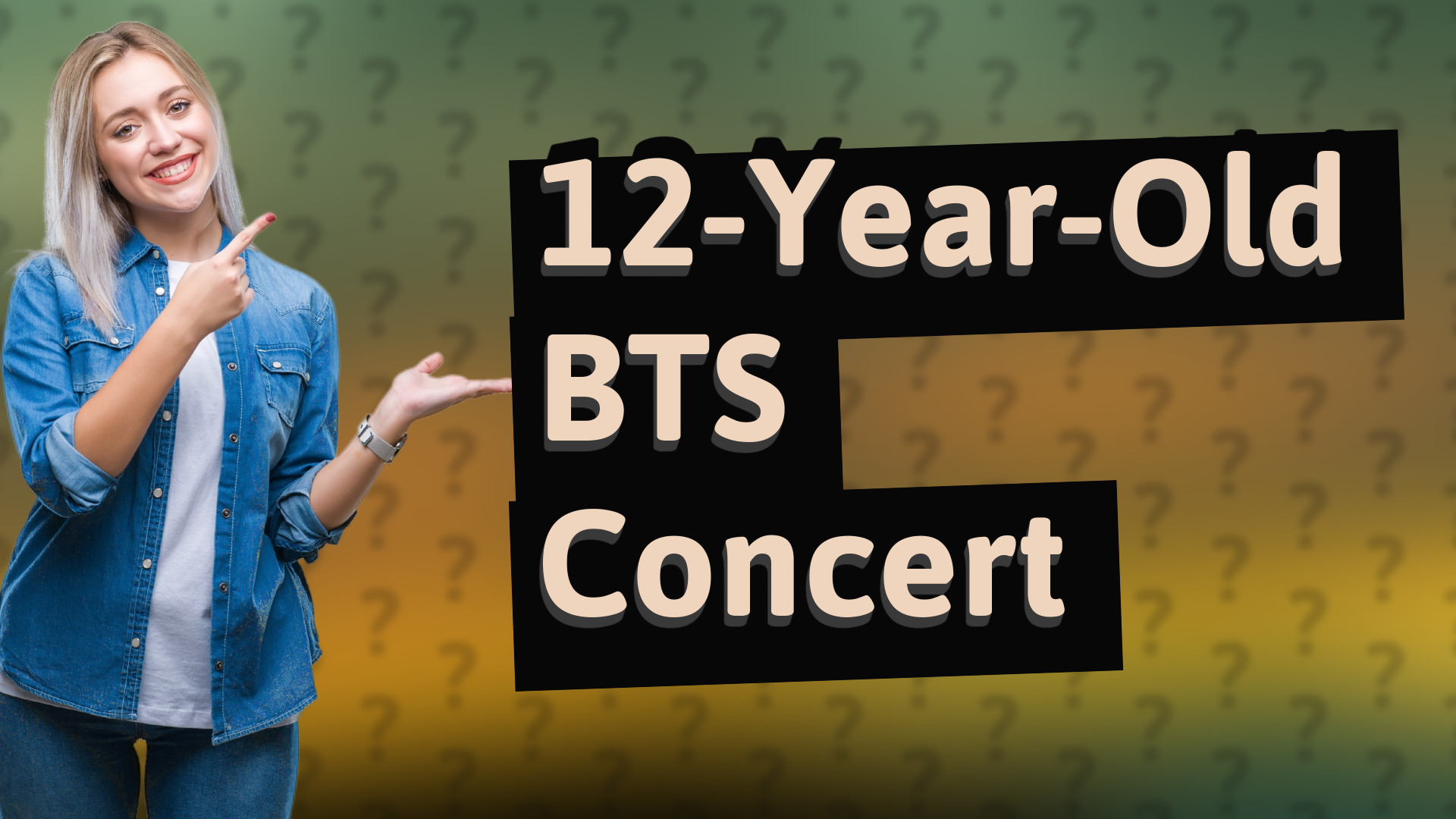 12-Year-Old BTS Concert