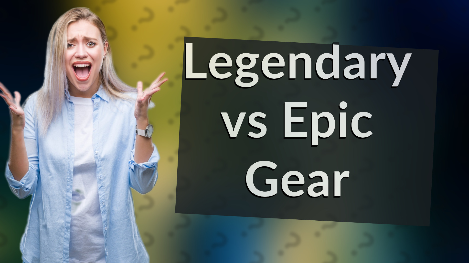Legendary vs Epic Gear