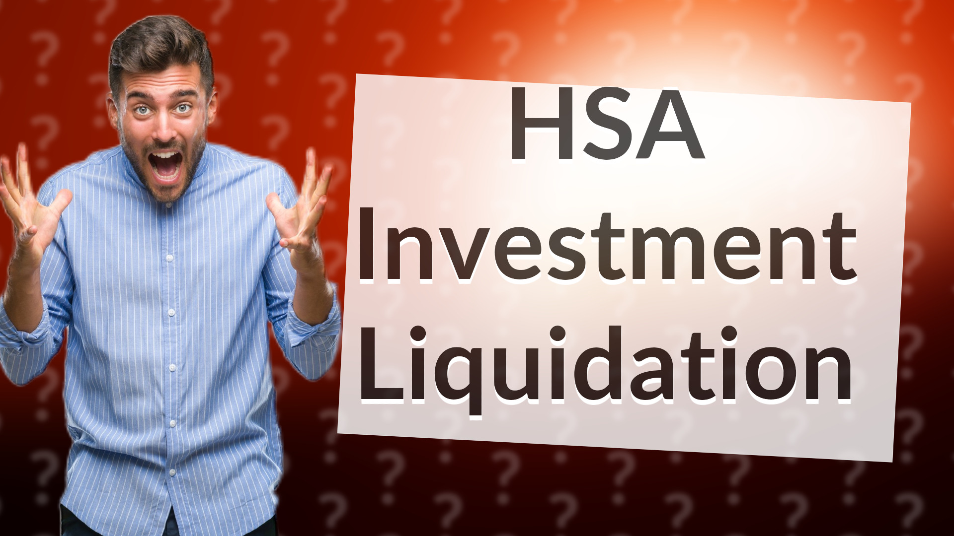 HSA Investment Liquidation