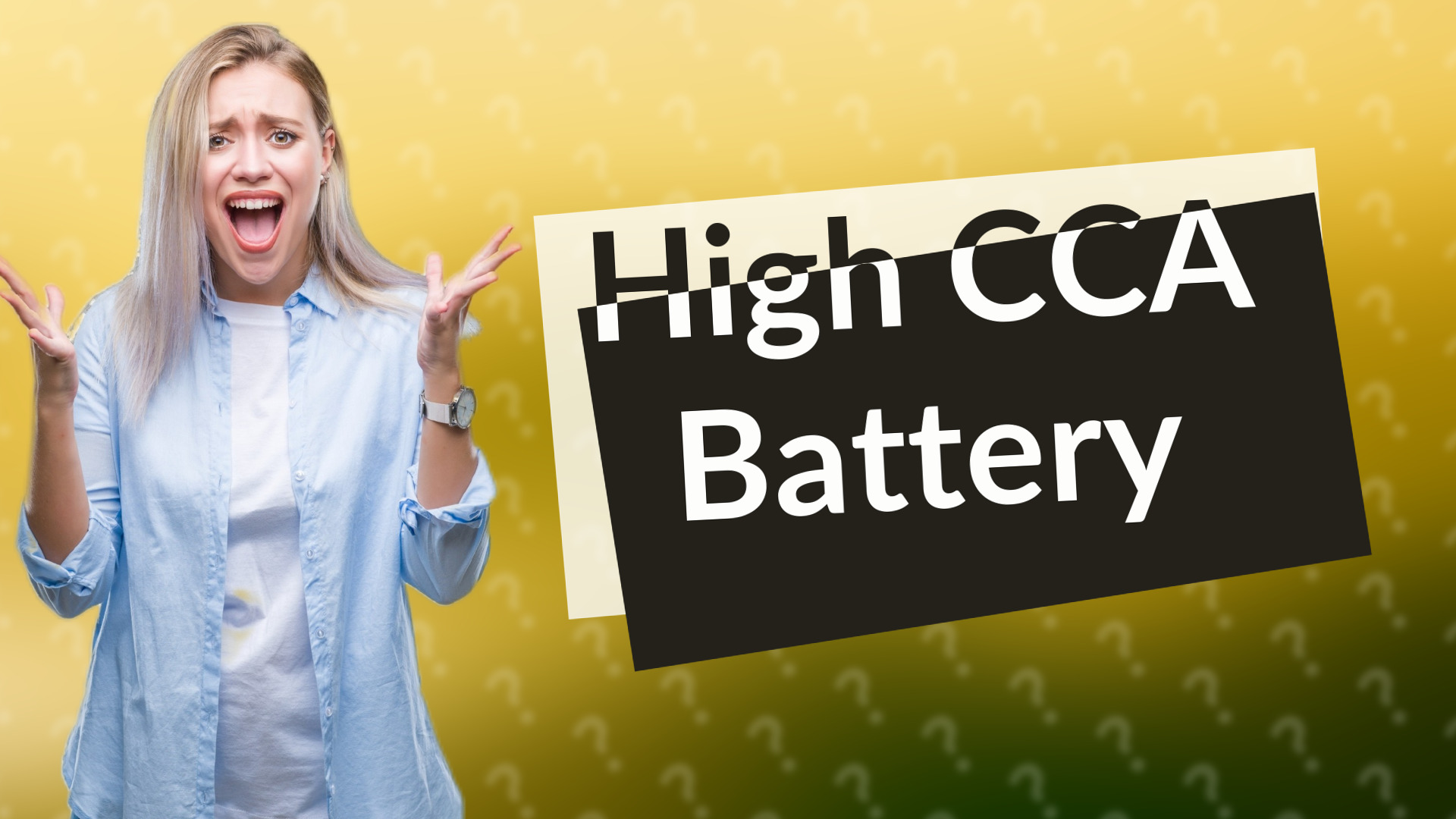 High CCA Battery