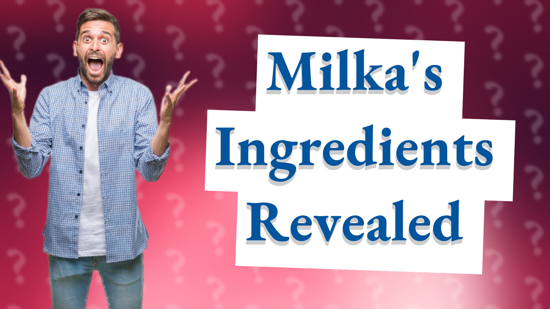 Milka's Ingredients Revealed