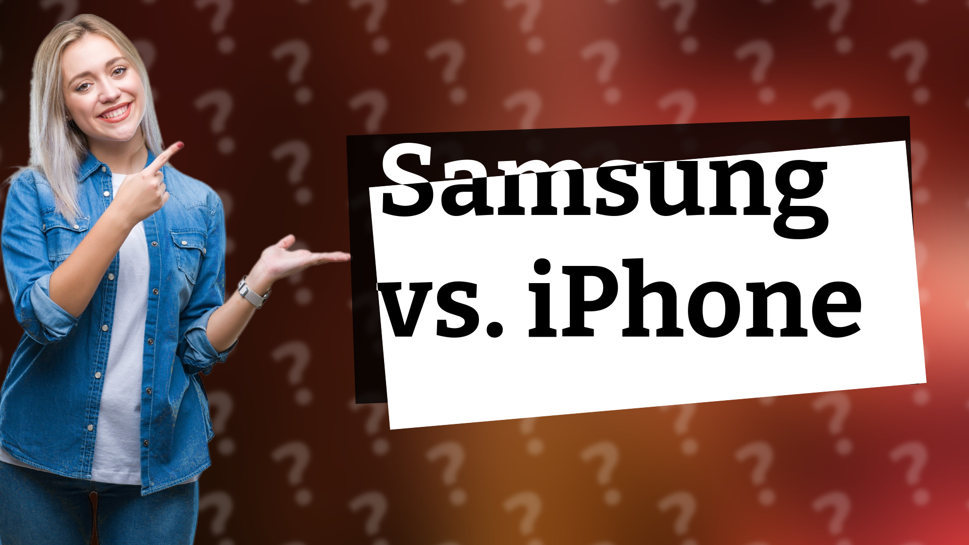 Samsung vs. iPhone