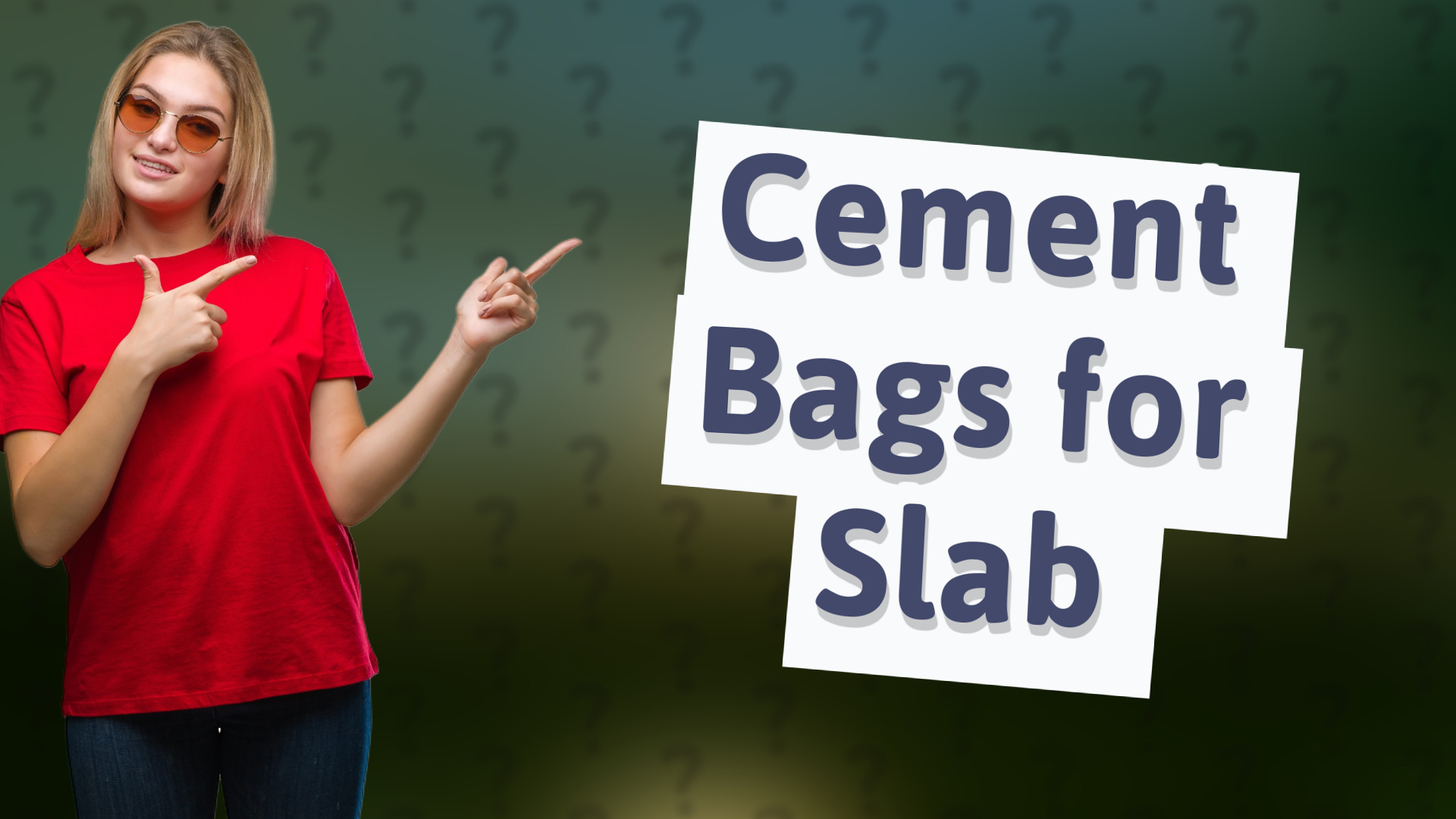 Cement Bags for Slab