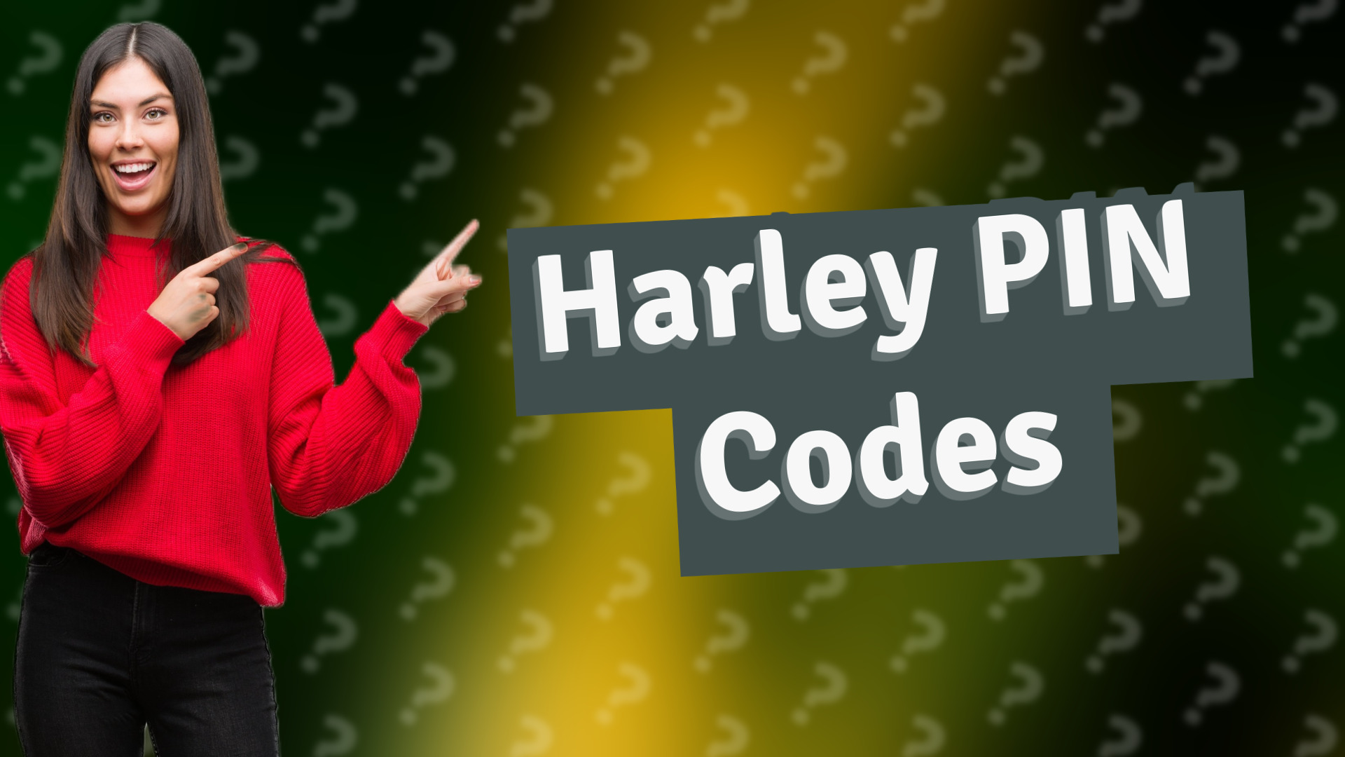 Harley PIN Codes