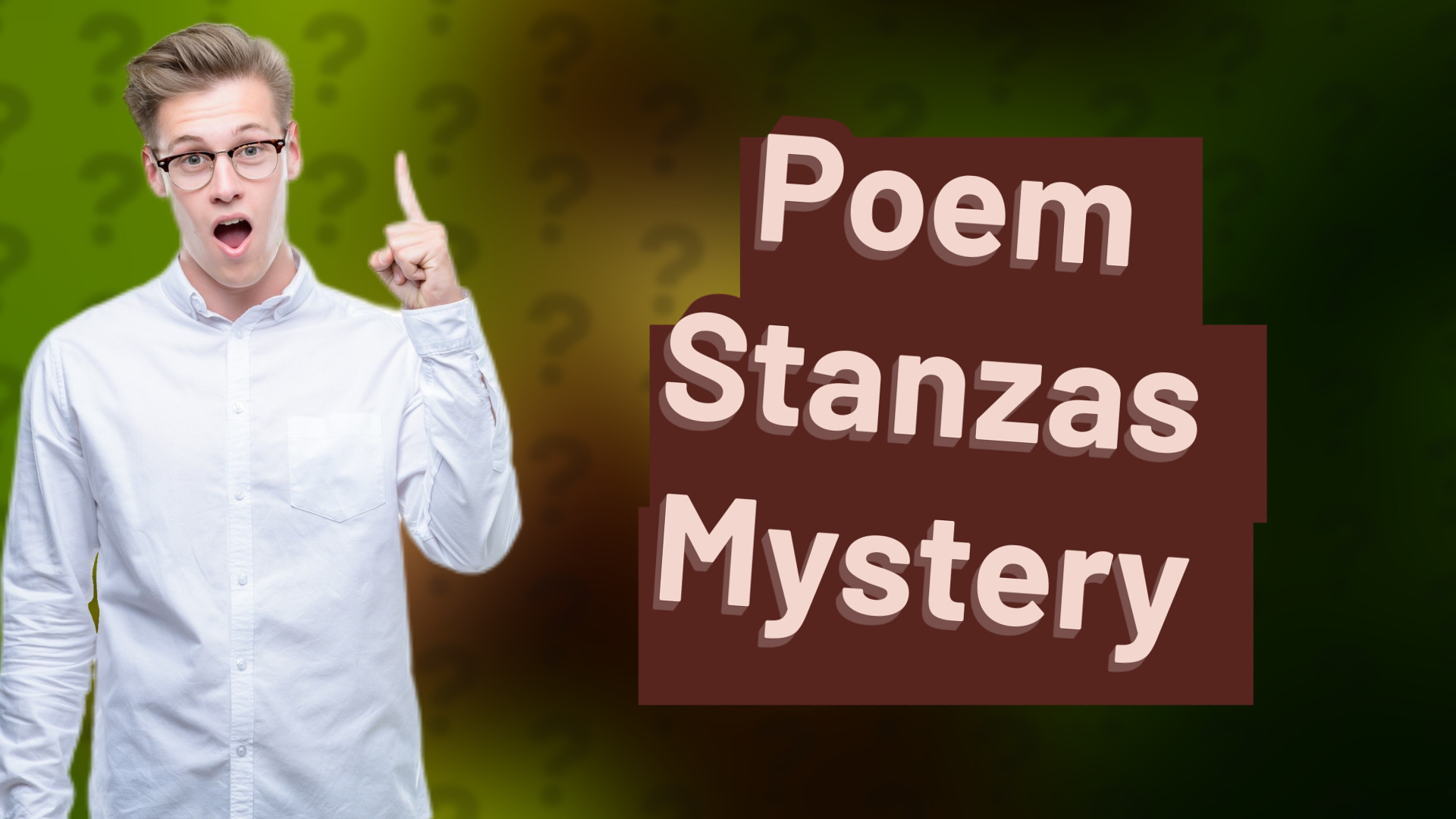 Poem Stanzas Mystery