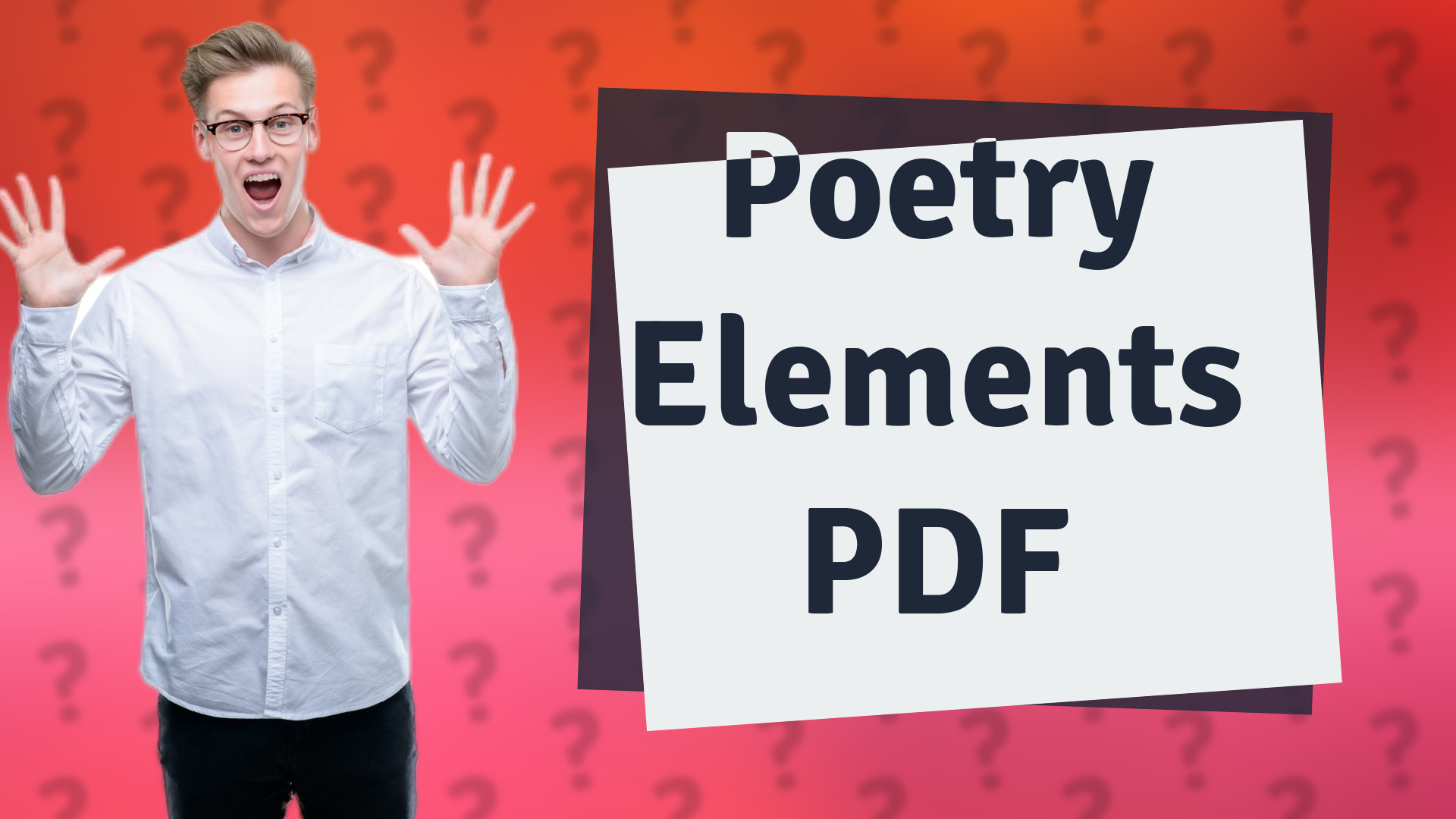 Poetry Elements PDF