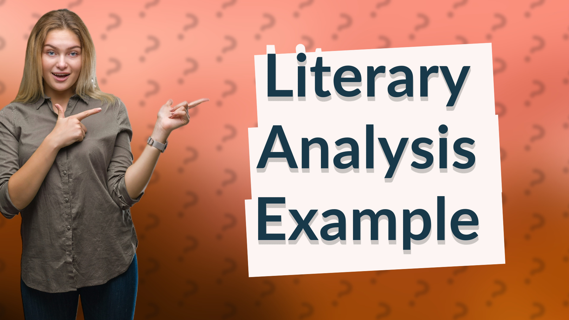Literary Analysis Example