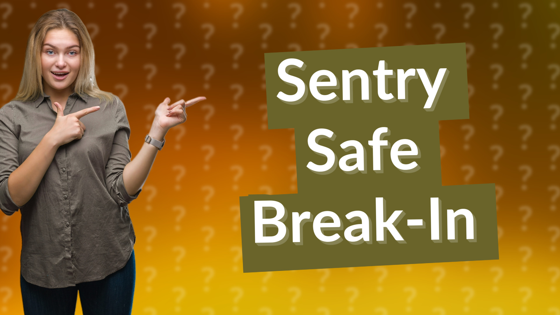 Sentry Safe Break-In