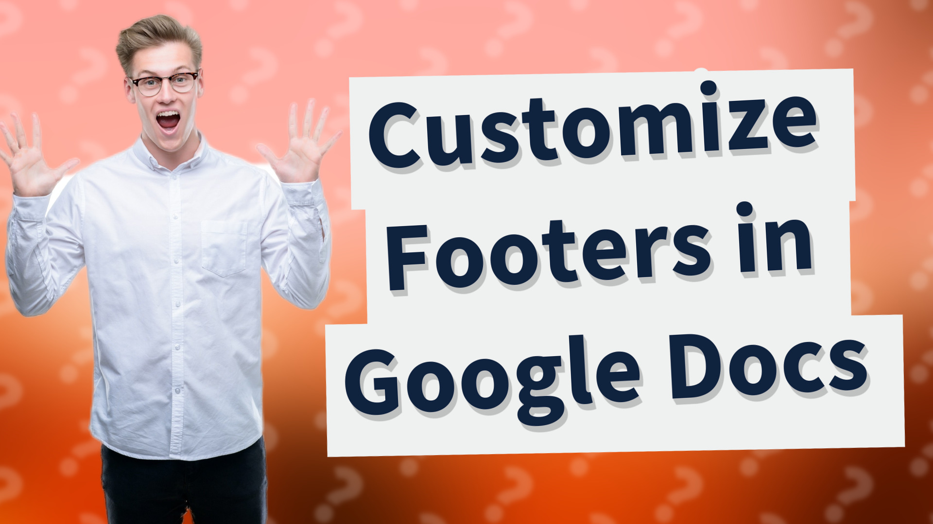 Customize Footers in Google Docs