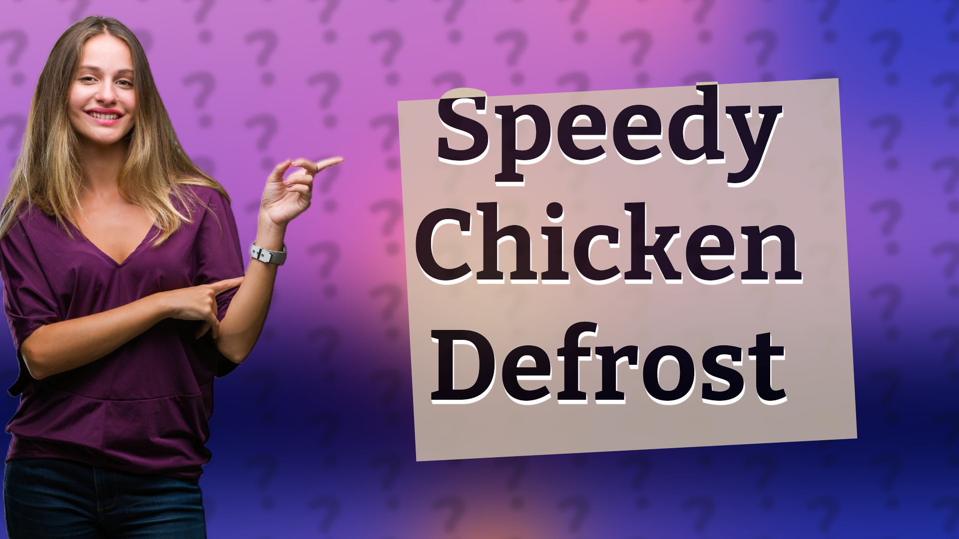 Speedy Chicken Defrost