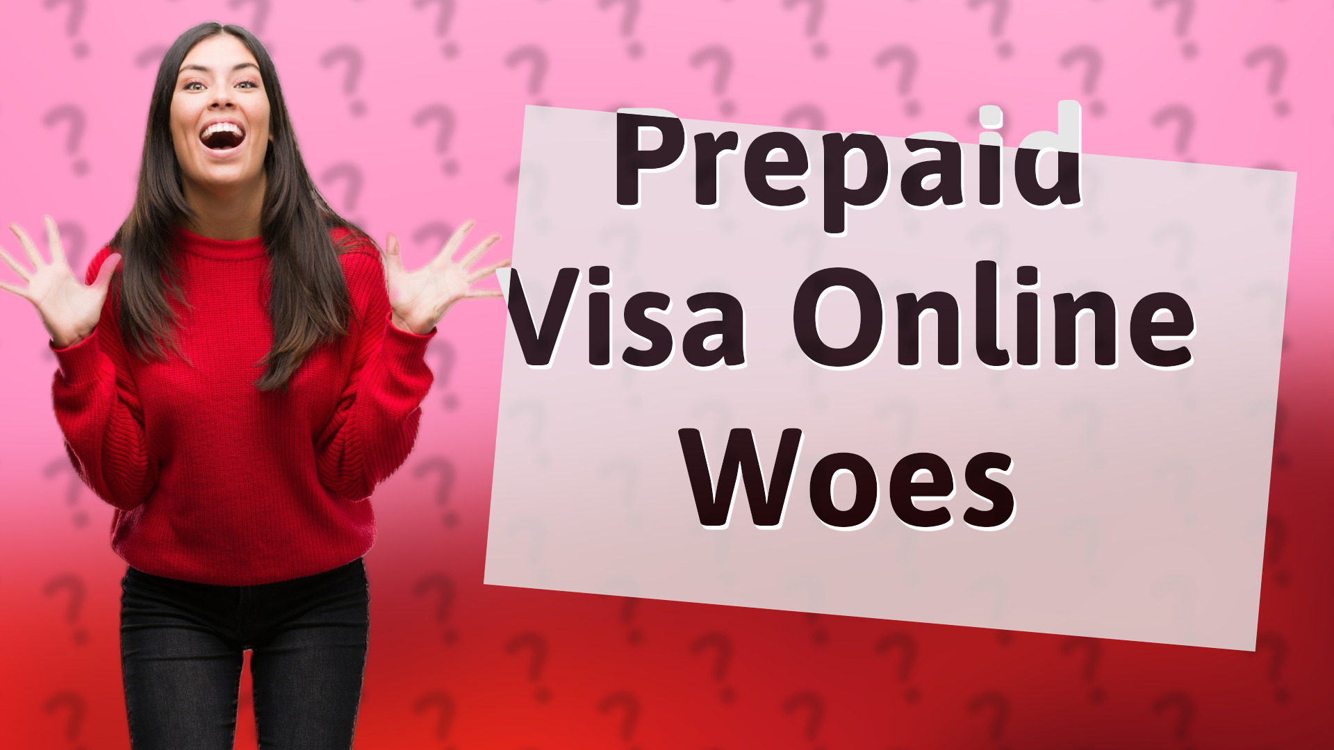 Prepaid Visa Online Woes