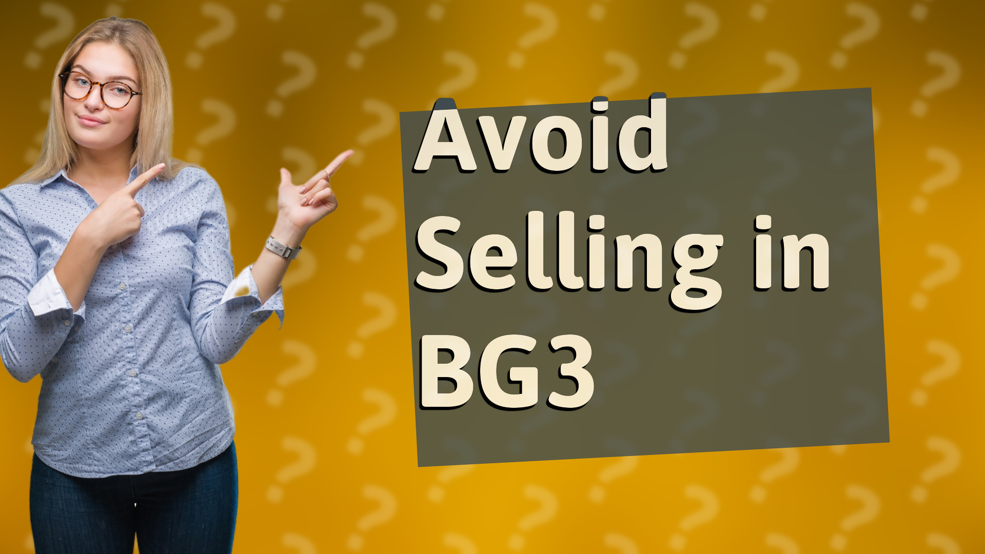 Avoid Selling in BG3