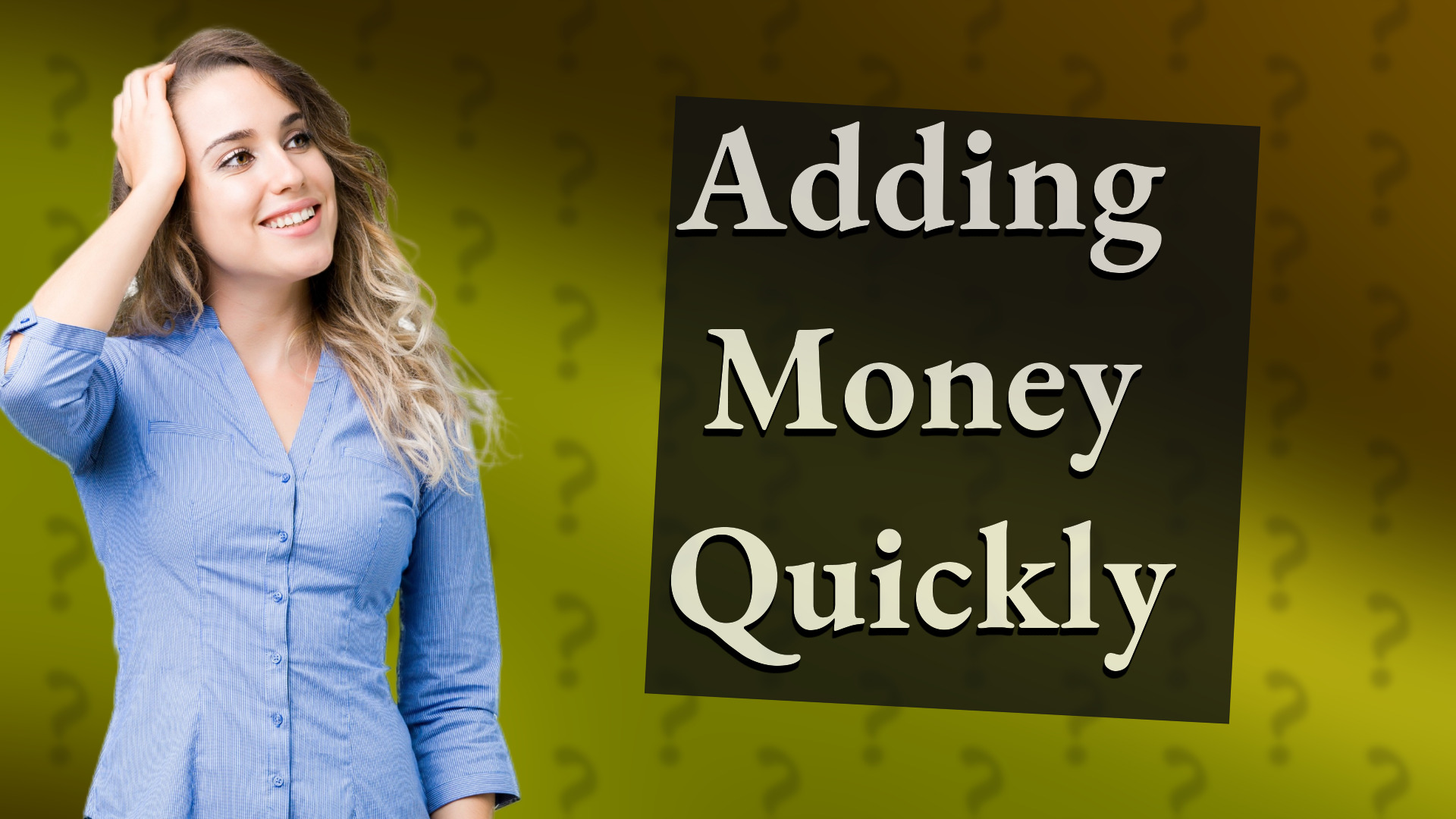 Adding Money Quickly