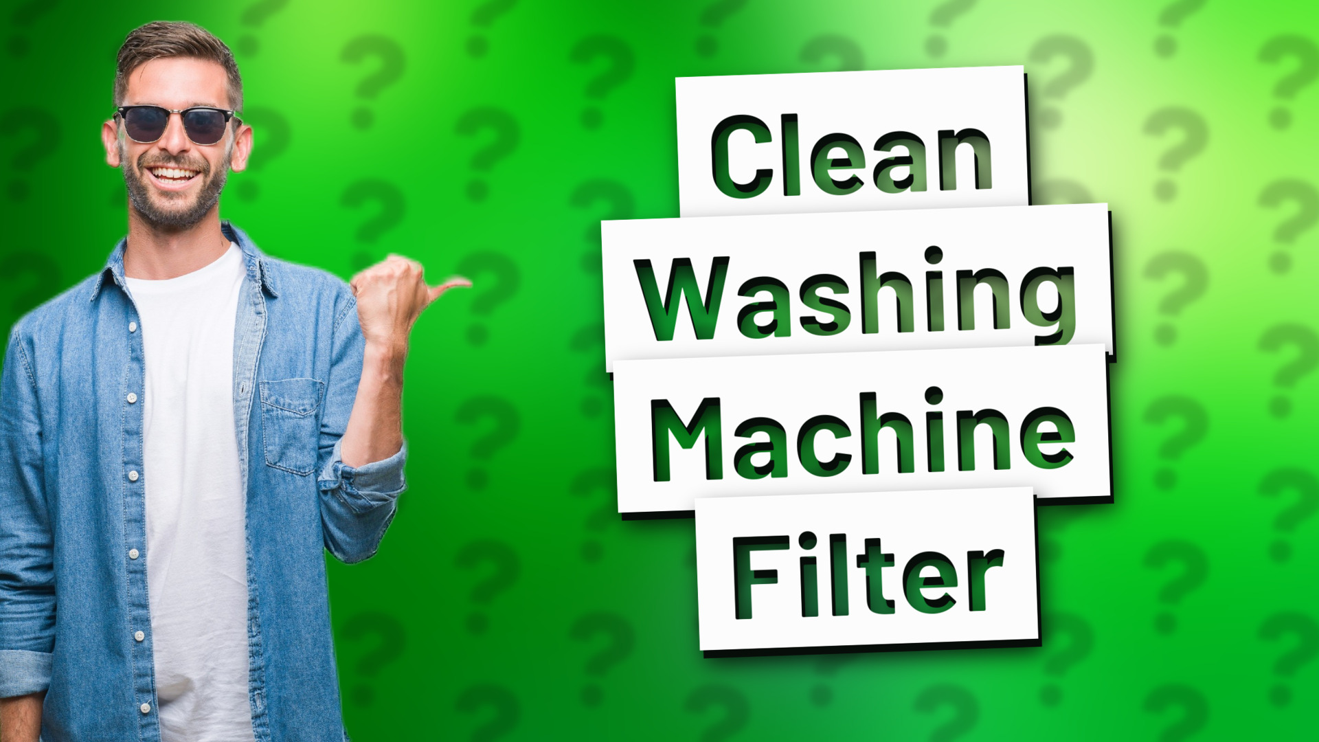 Clean Washing Machine Filter