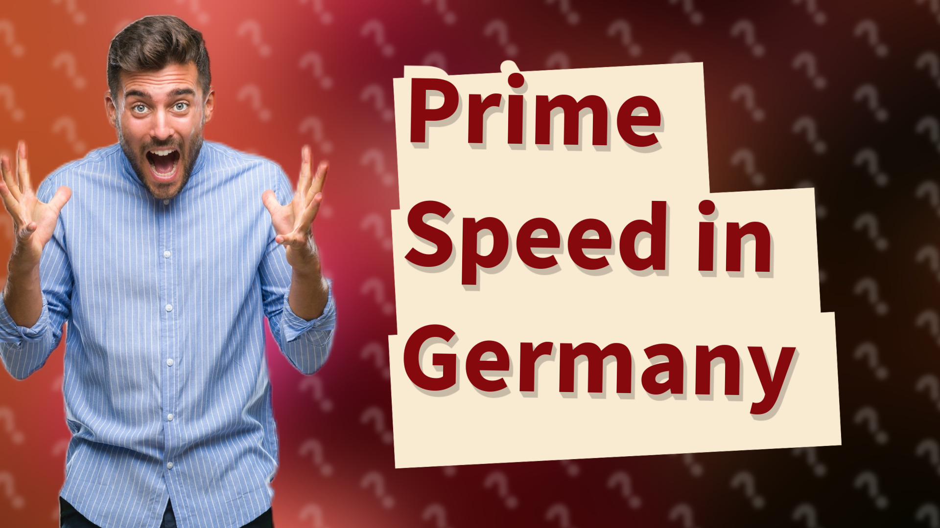 Prime Speed in Germany