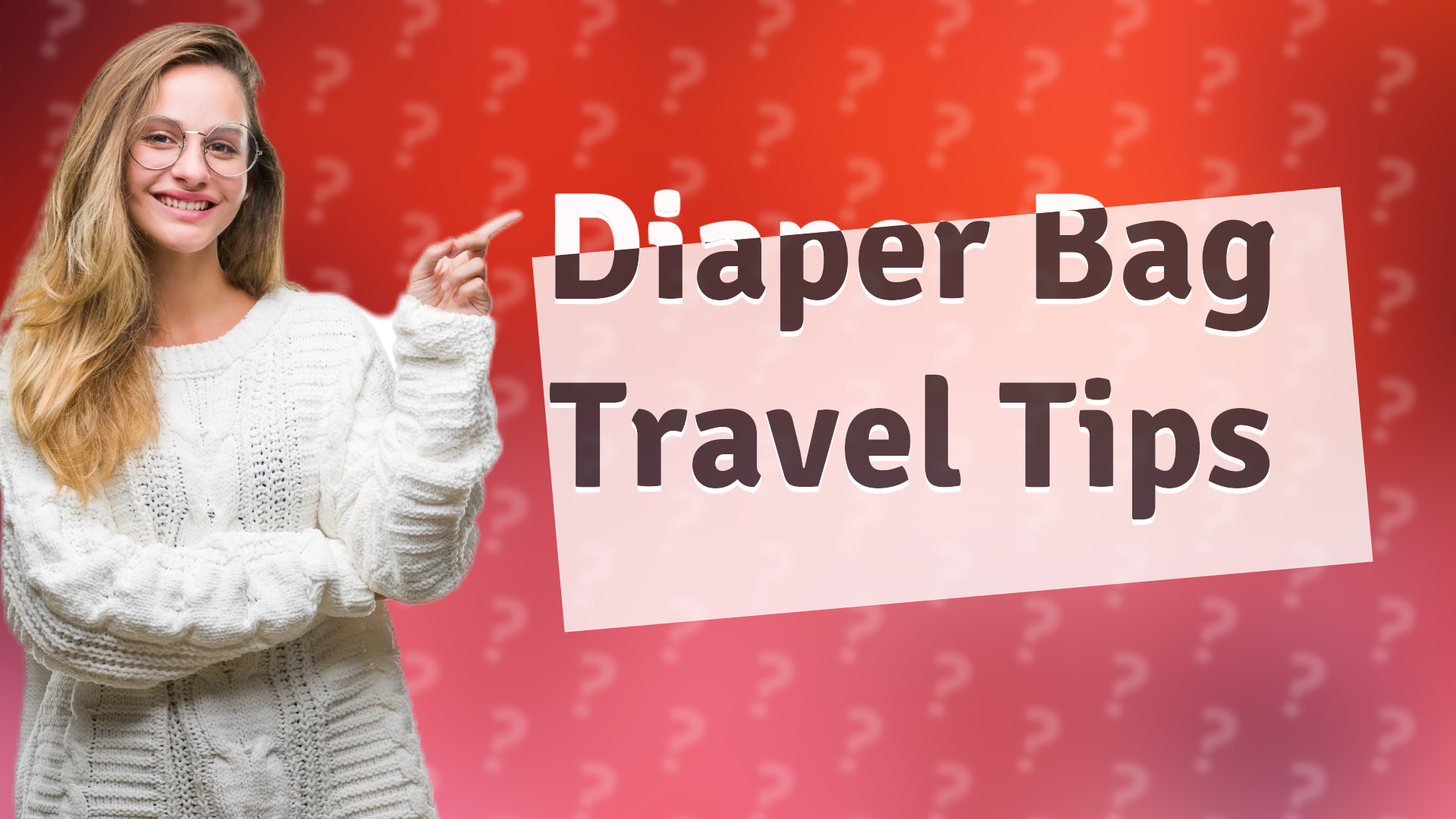 Diaper Bag Travel Tips