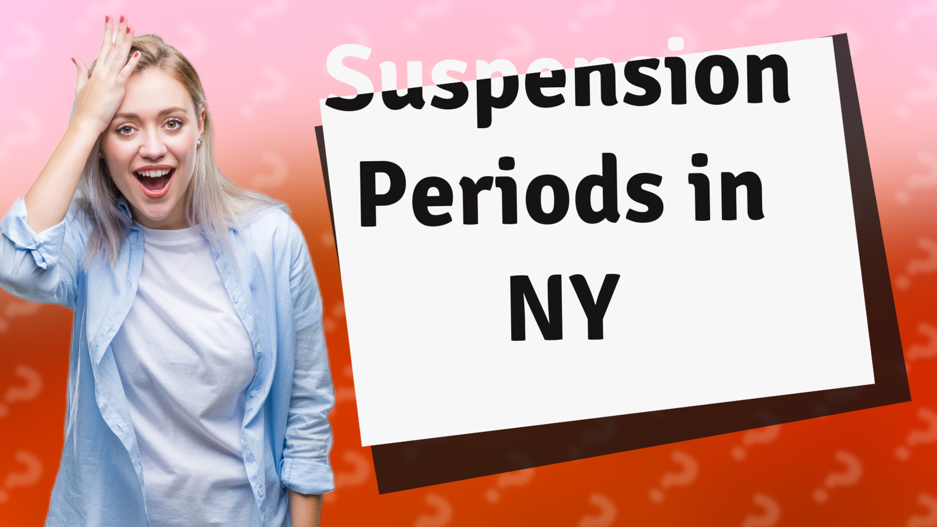 Suspension Periods in NY