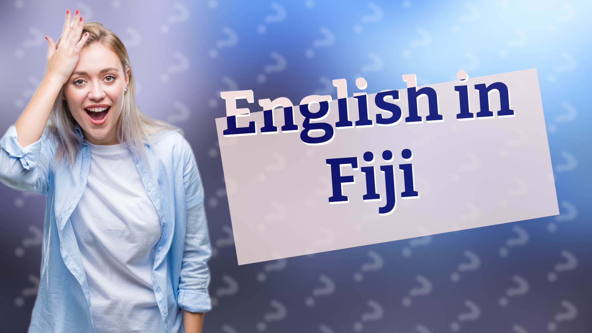 English in Fiji