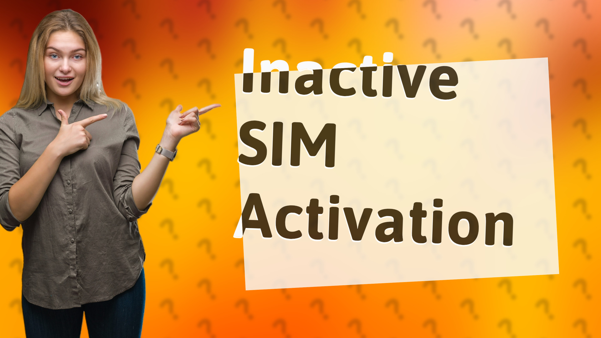 Inactive SIM Activation