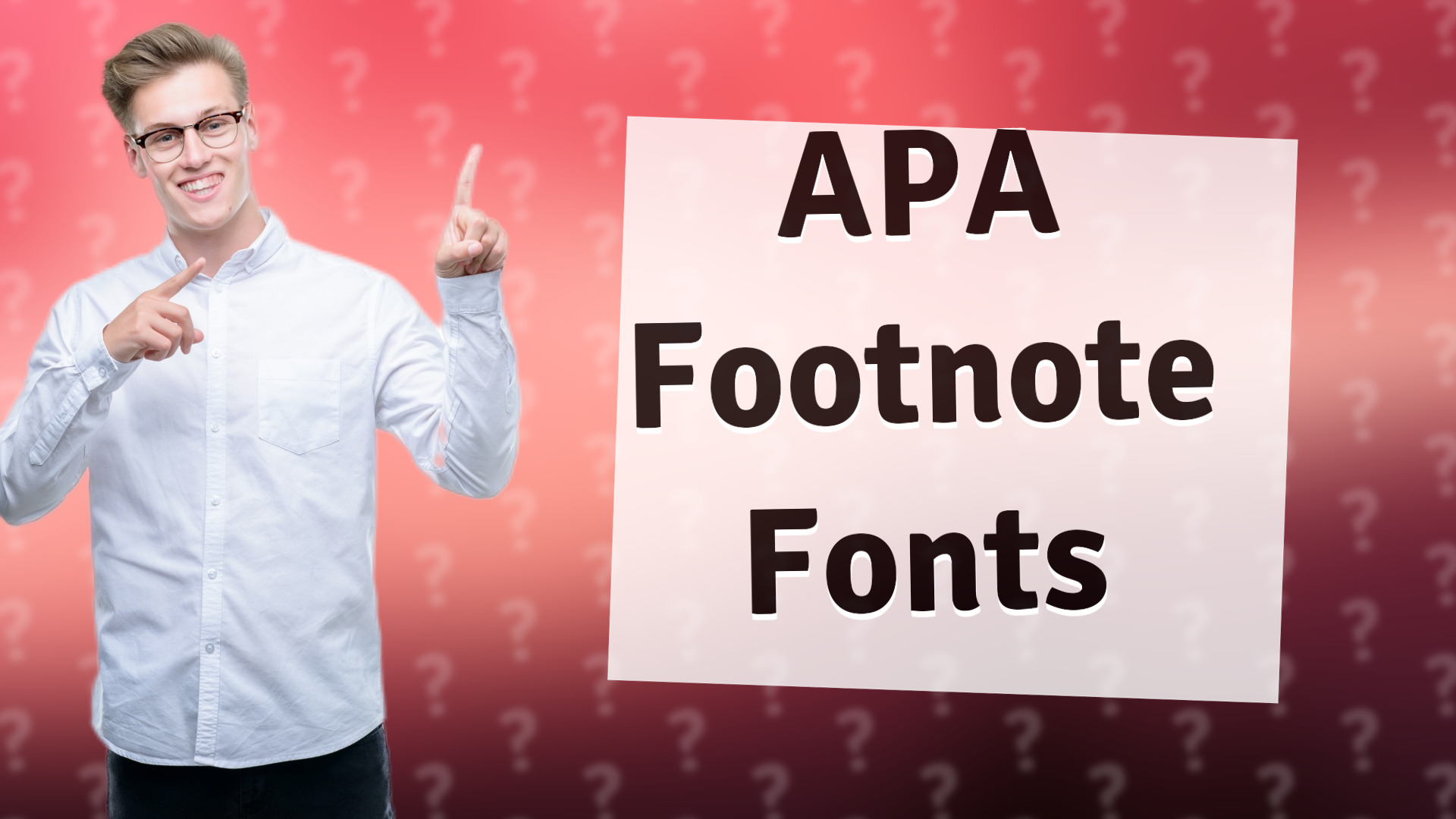 APA Footnote Fonts