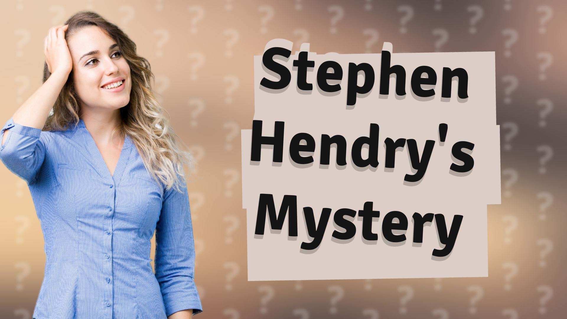 Stephen Hendry's Mystery