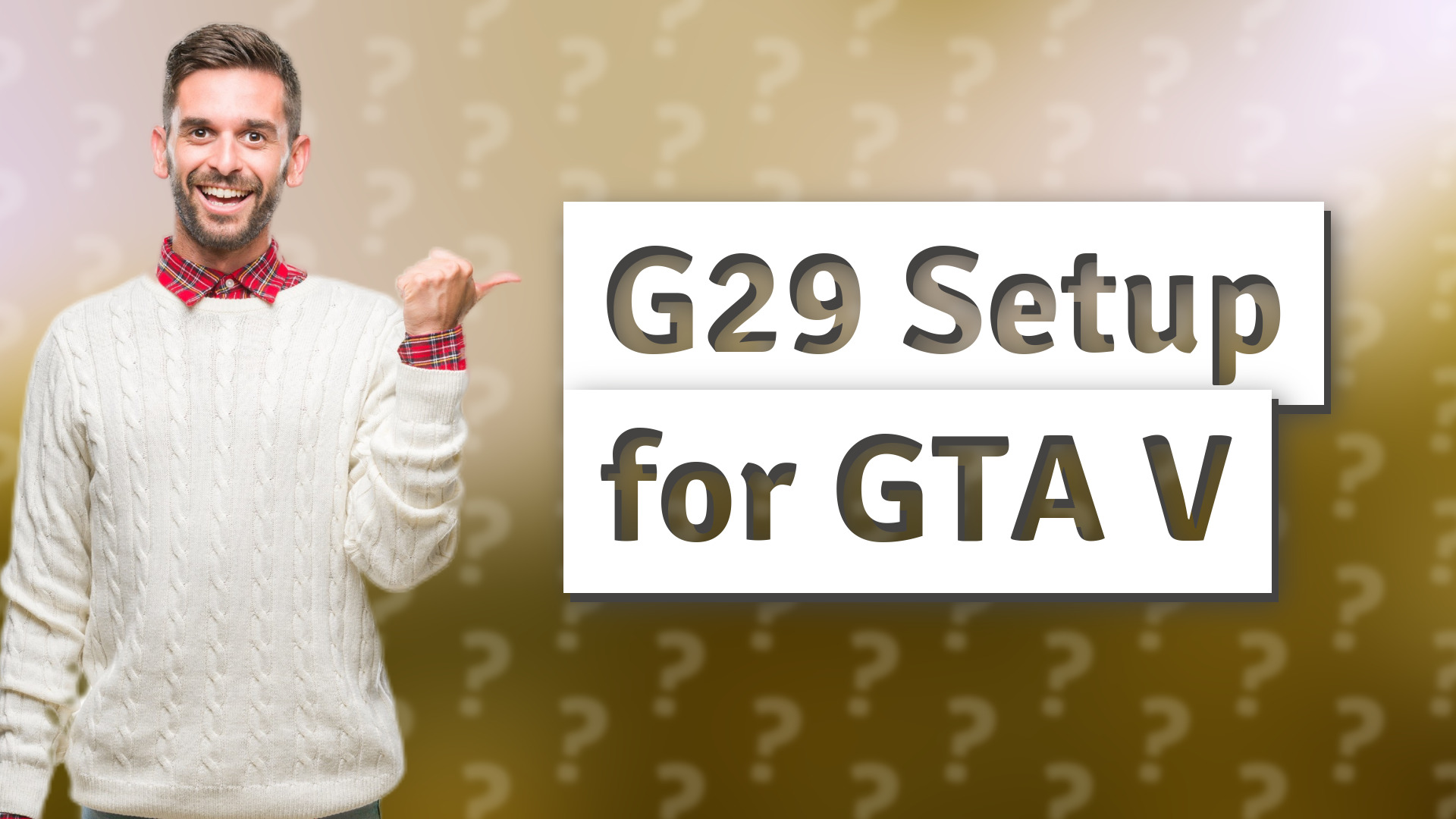 G29 Setup for GTA V
