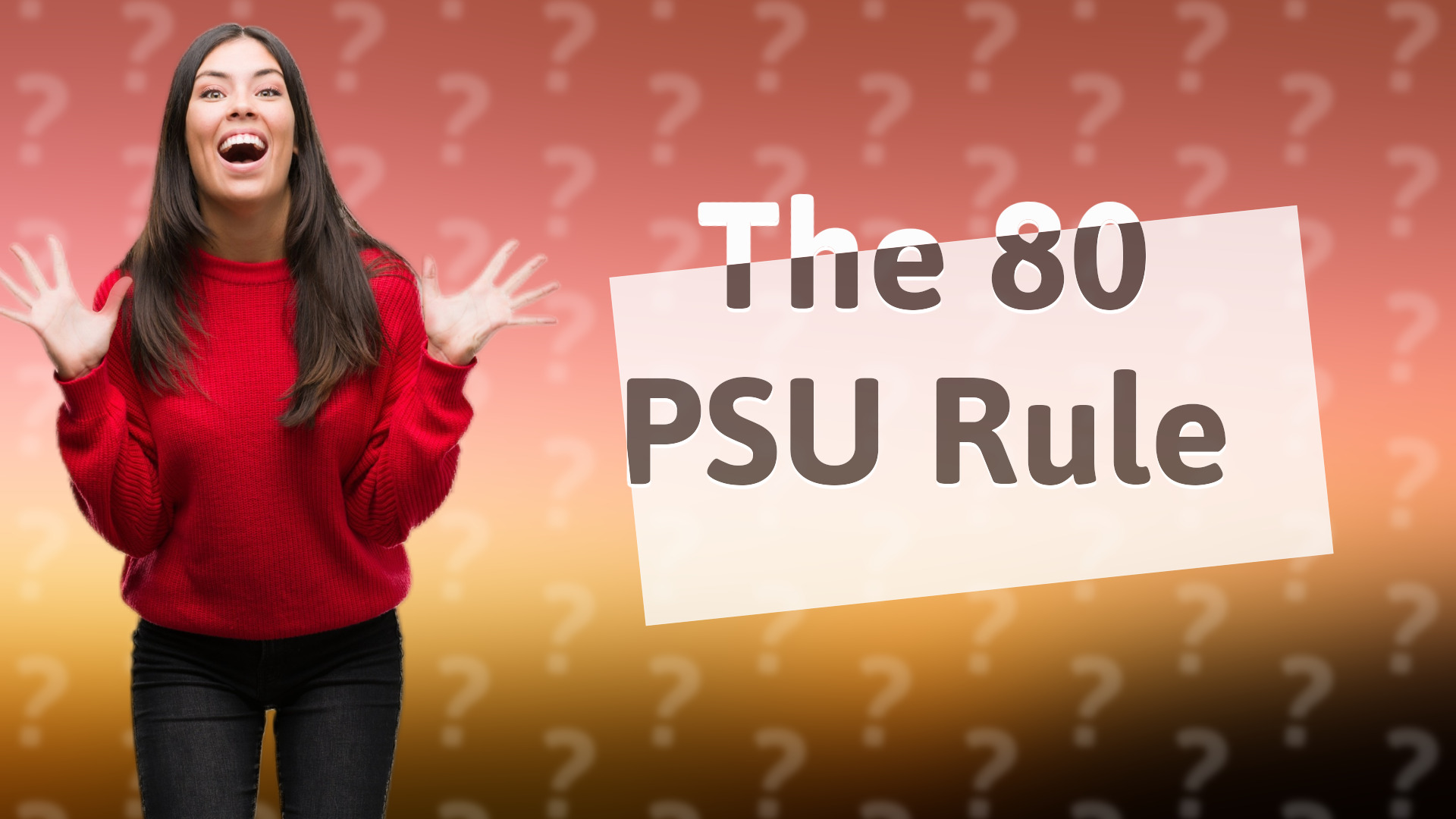 The 80 PSU Rule