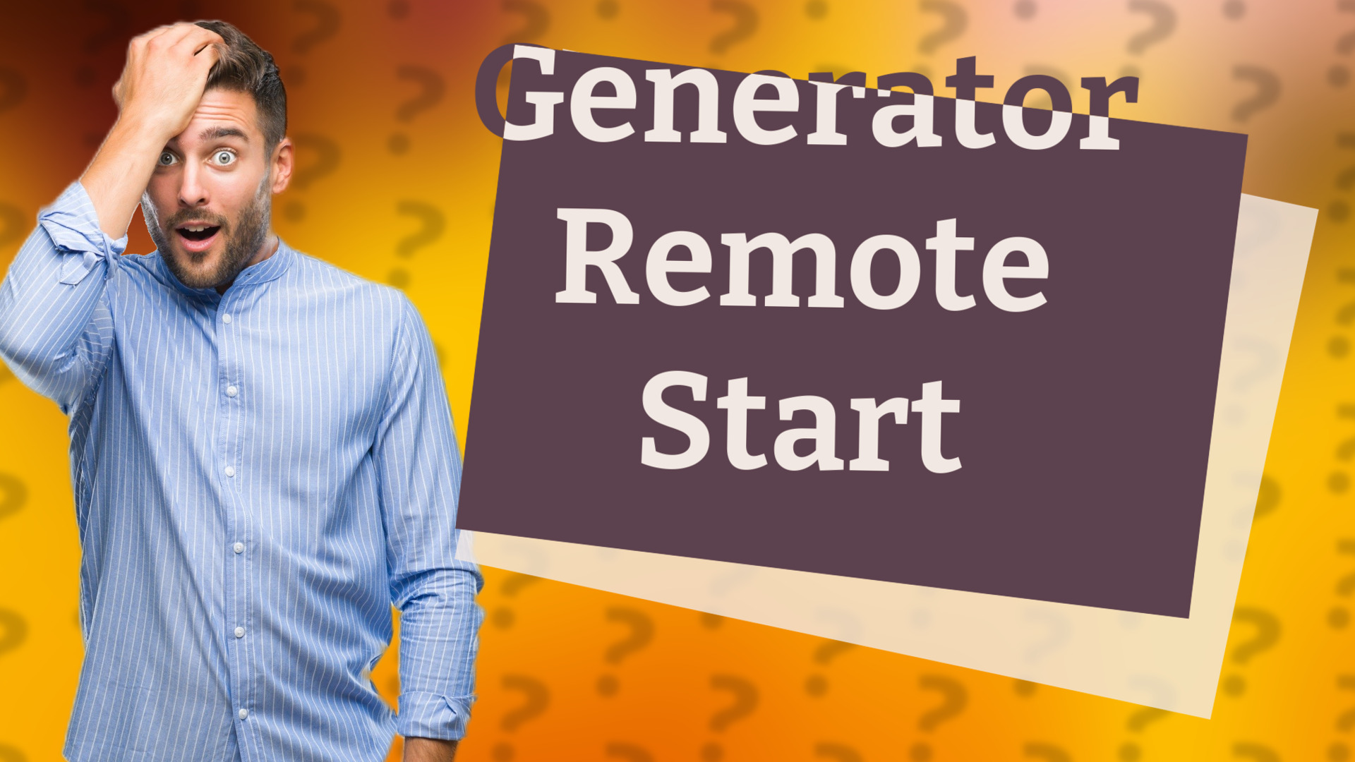 Generator Remote Start