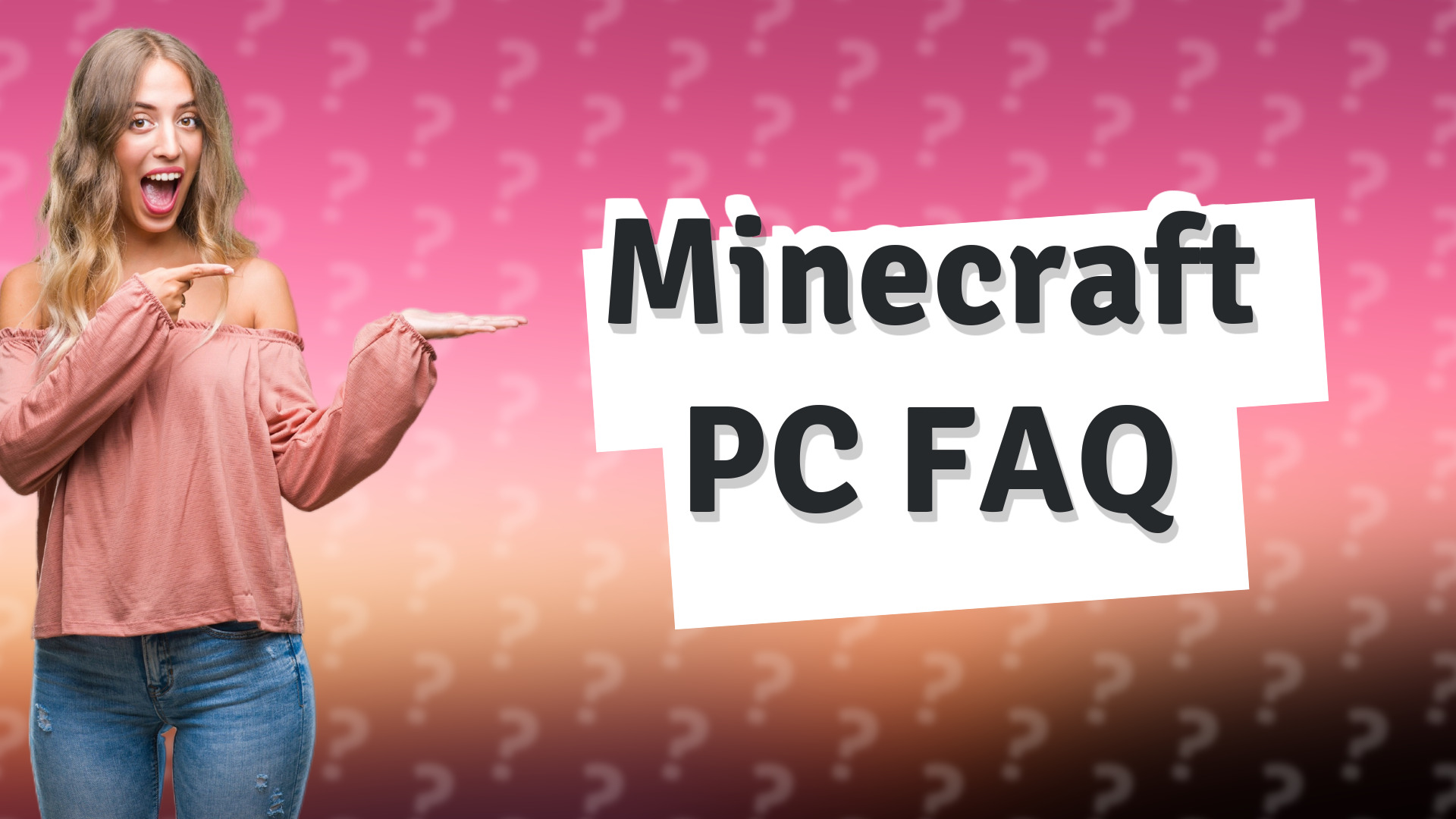 Minecraft PC FAQ