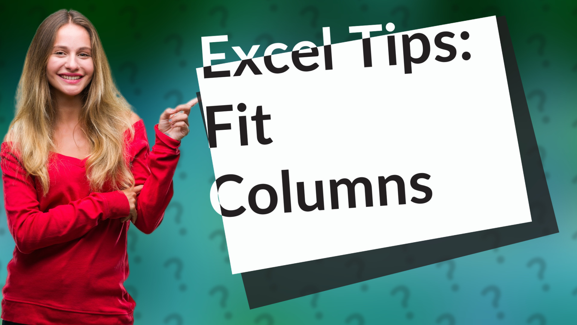Excel Tips: Fit Columns