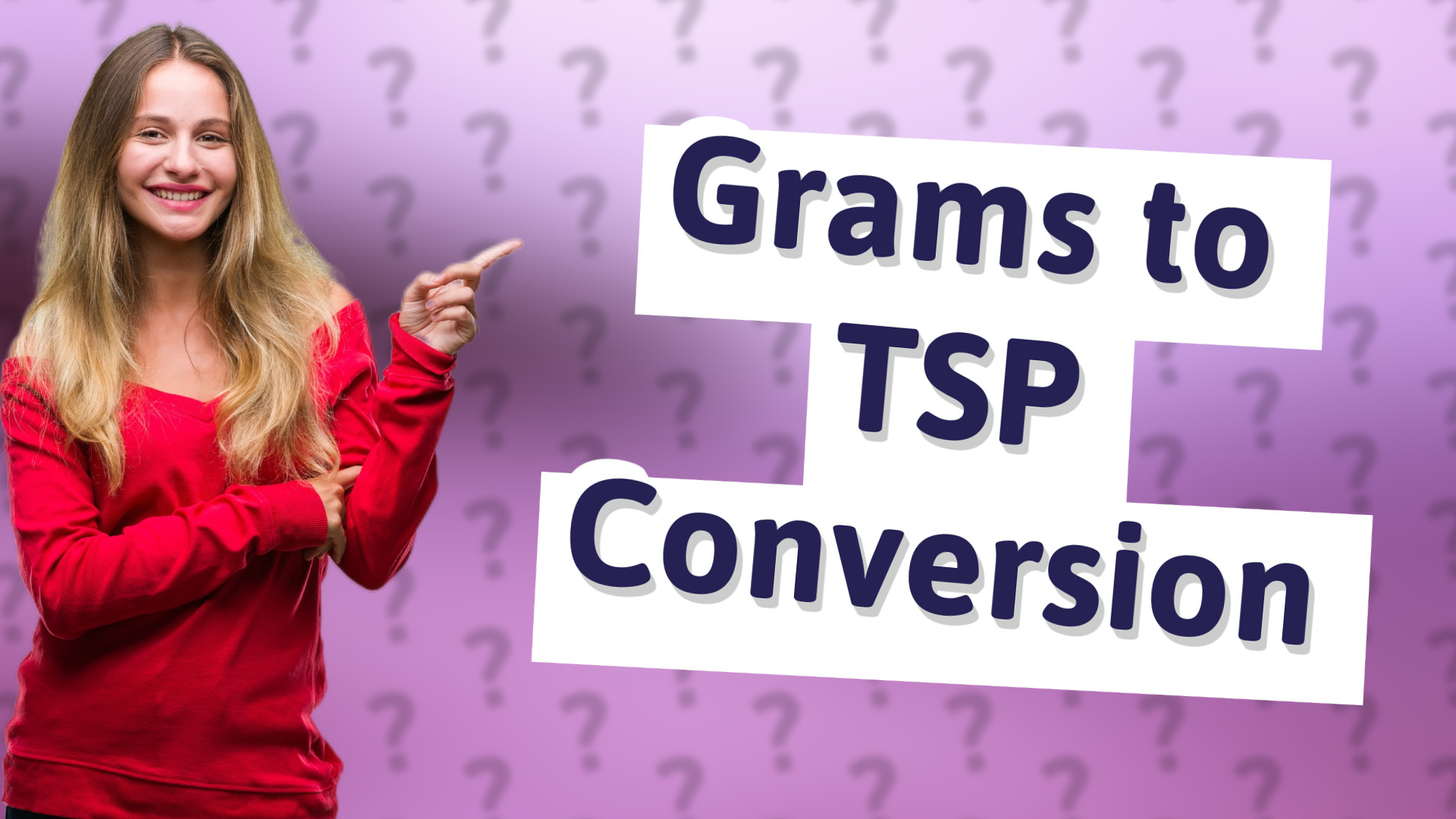 Grams to TSP Conversion