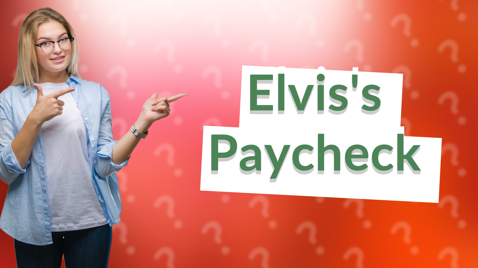 Elvis's Paycheck
