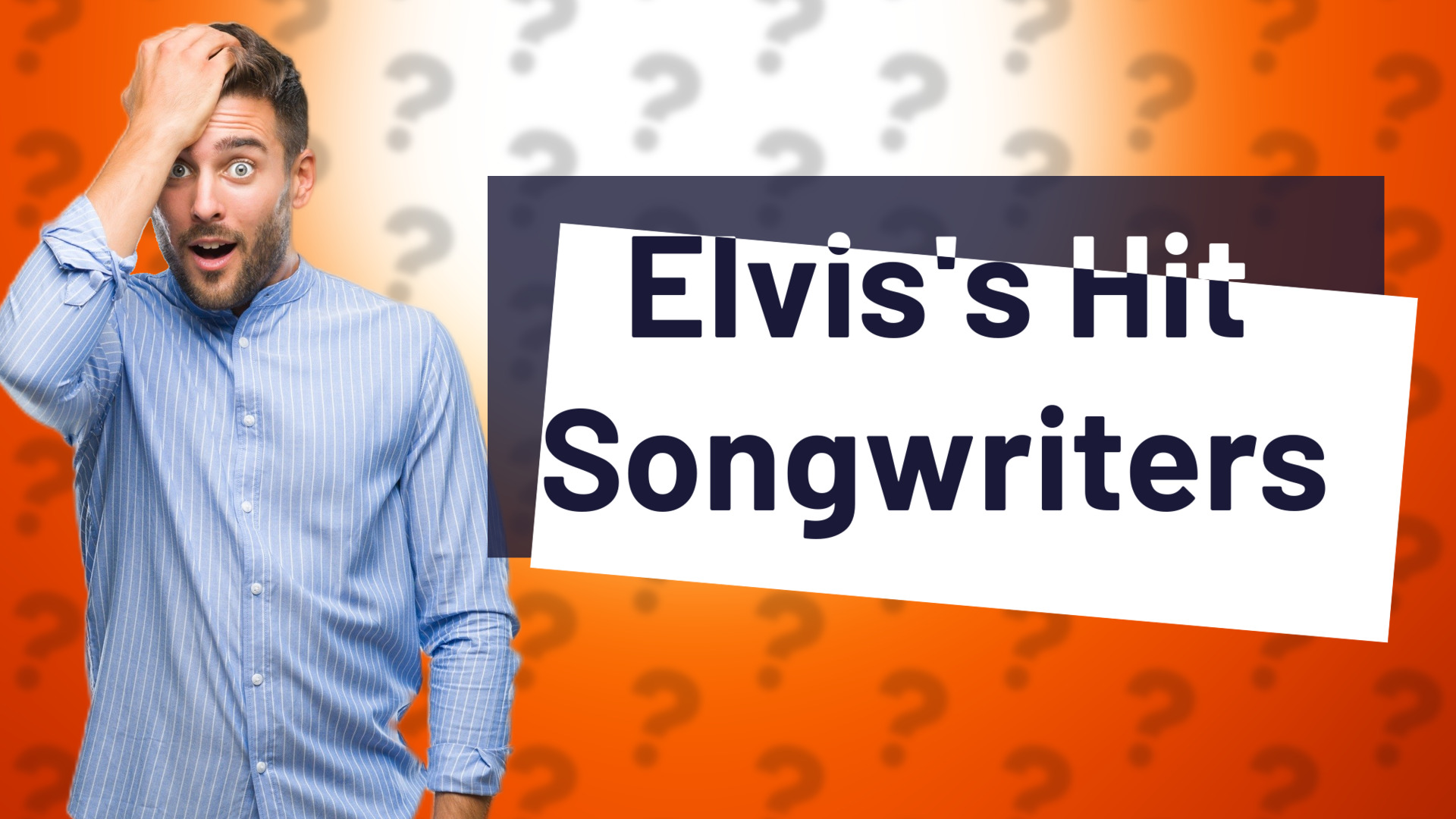 Elvis's Hit Songwriters