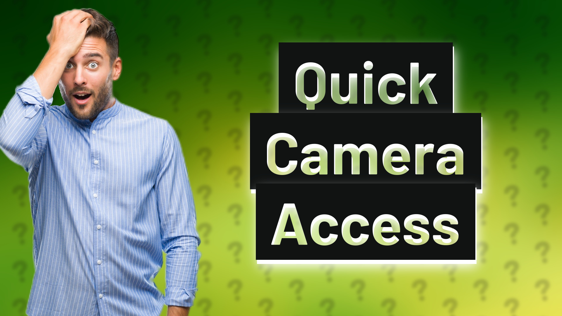 Quick Camera Access