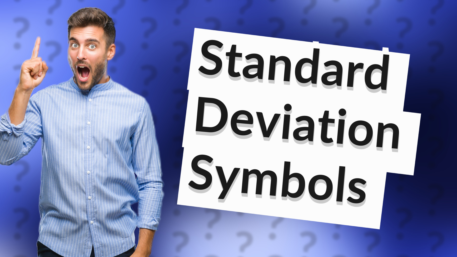 Standard Deviation Symbols