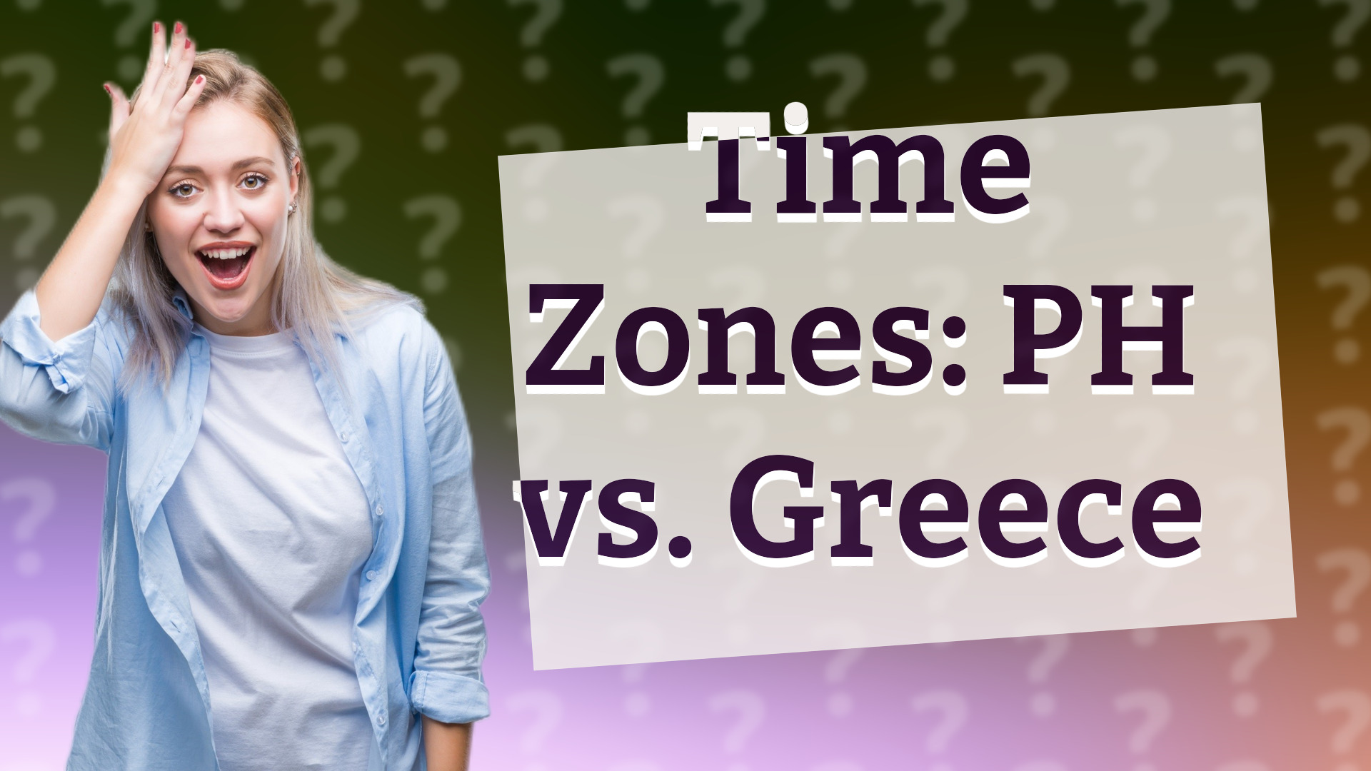 Time Zones: PH vs. Greece