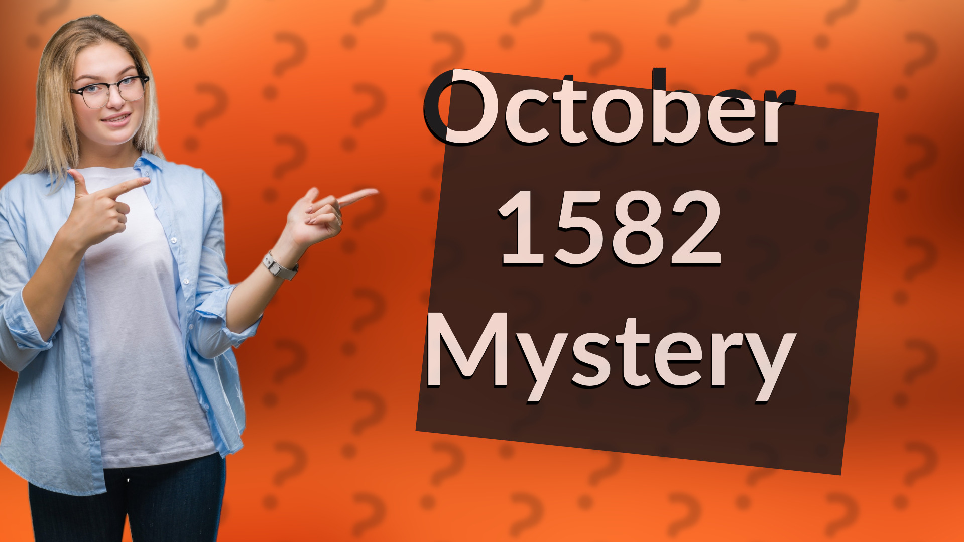 October 1582 Mystery