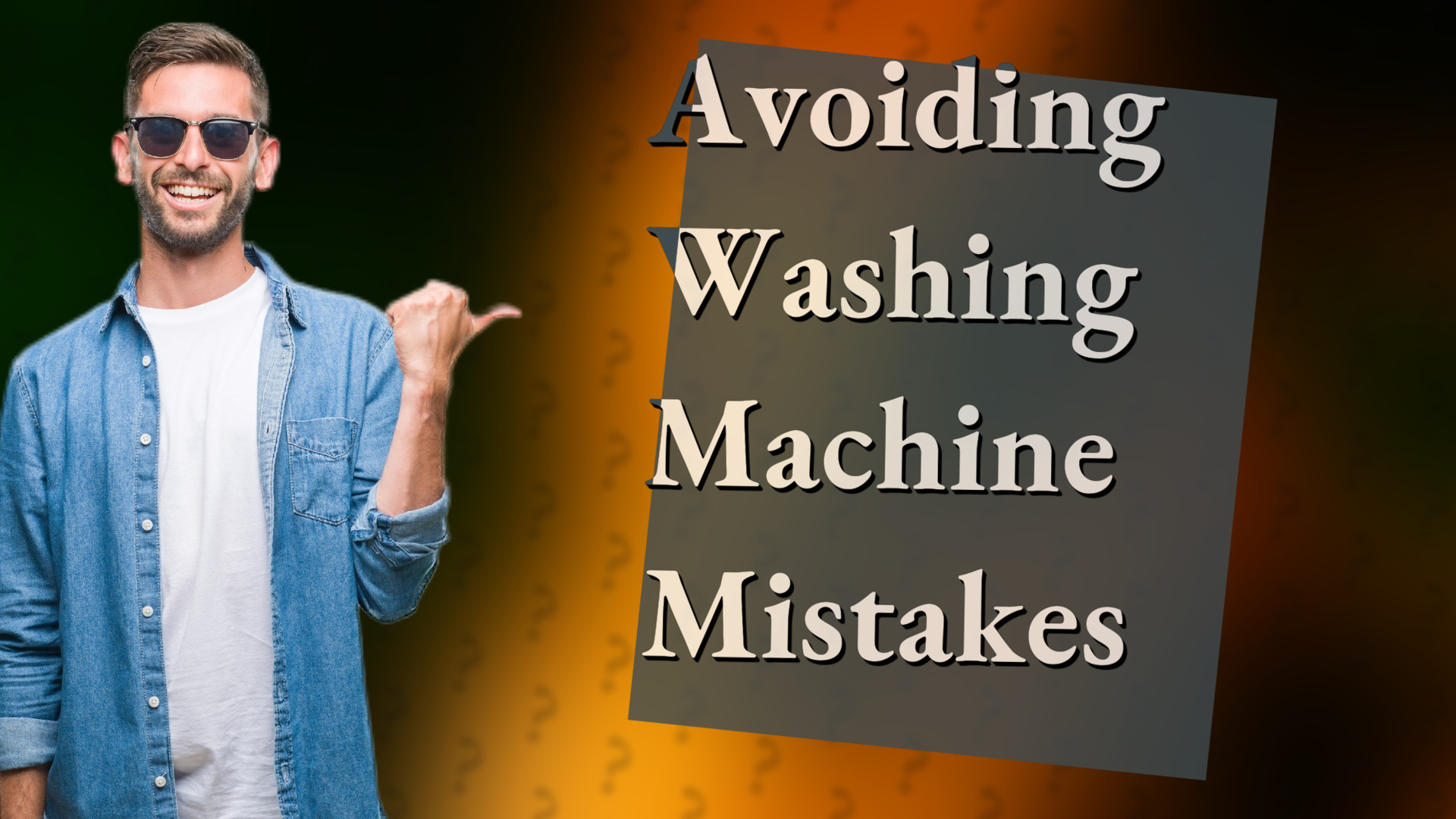 Avoiding Washing Machine Mistakes